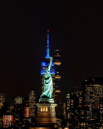 Lady Liberty w/Empire State Bldg.