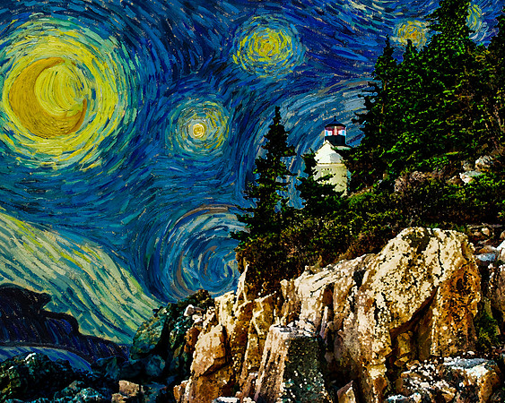 Starry Night, Bass Harbor, Maine